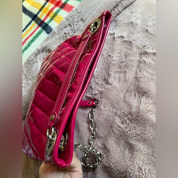 Coach Pink Quilted Shoulder Bag with turn-lock pocket - Picture 8 of 16